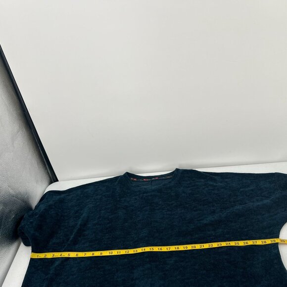 Umgee M Dark Teal Oversized Textured Knit Top 3/4 Sleeve Boho Lagenlook Artsy - Picture 5 of 7